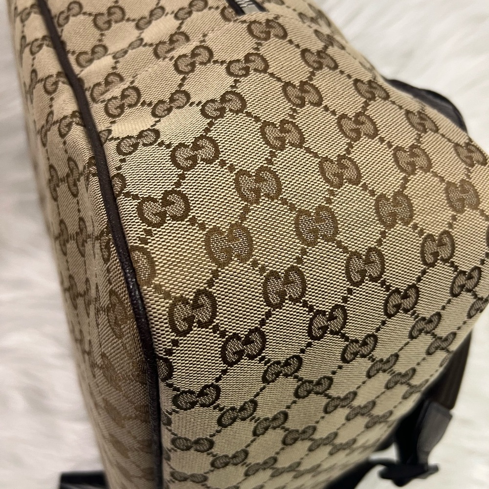 Authentic Gucci Canvas Rucksack Backpack - Picture 7 of 15